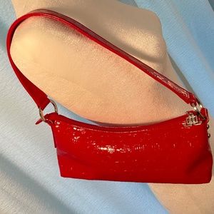 J Lo by Jennifer Lopez Holiday Red Handbag Purse